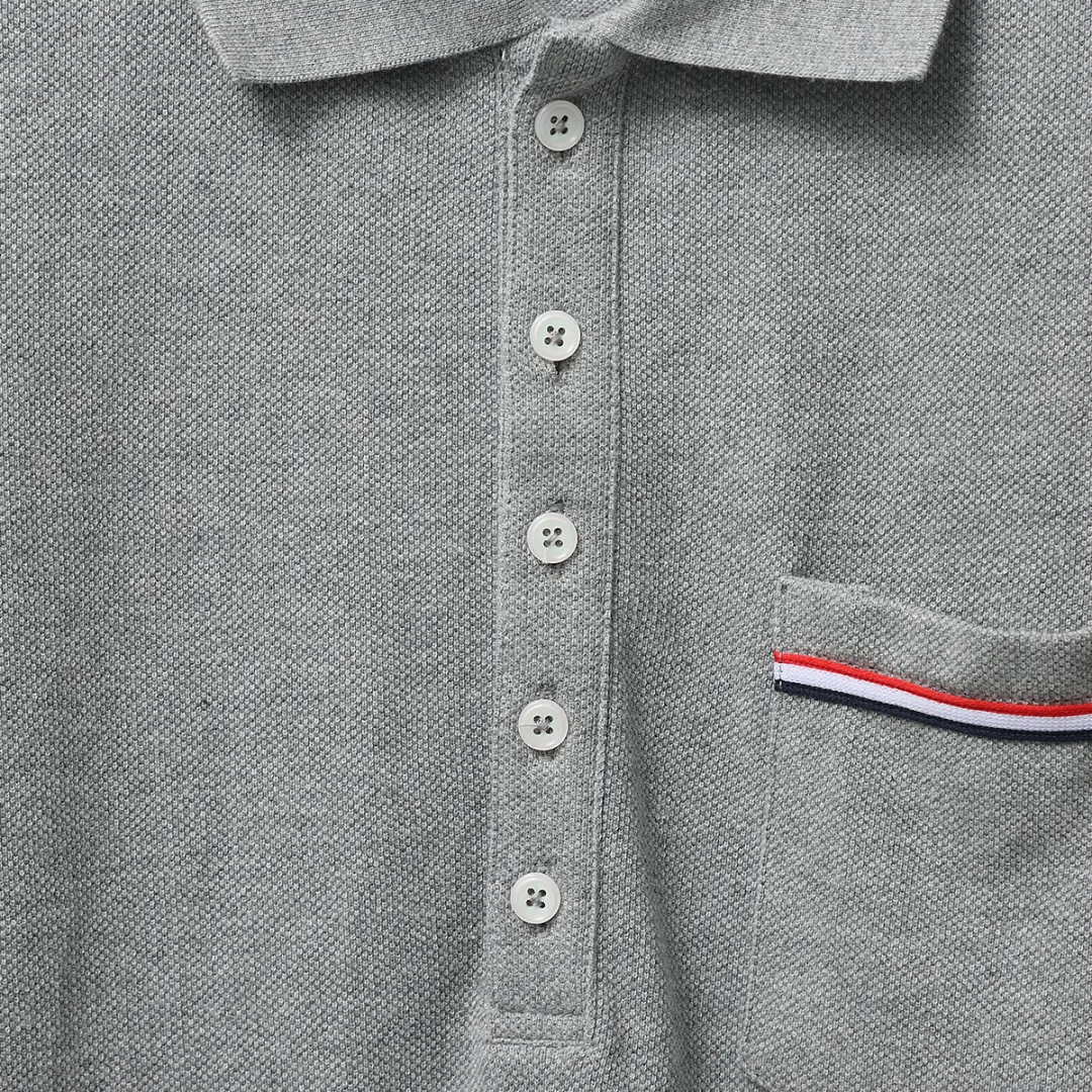 ：T 010（TBPolo ） THOM BROWNE TB 330 POLO Classic 330 Authentic Authentic Quality + Authentic + Same Style Size：0/1/2/3/4 ：White/Black/Navy Blue/Gray